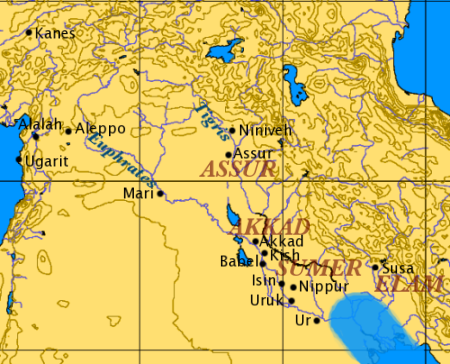 1. Карта Месопотамії