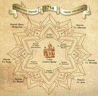 План-схема Фортеці Святої Єлисавети в Кіровограді